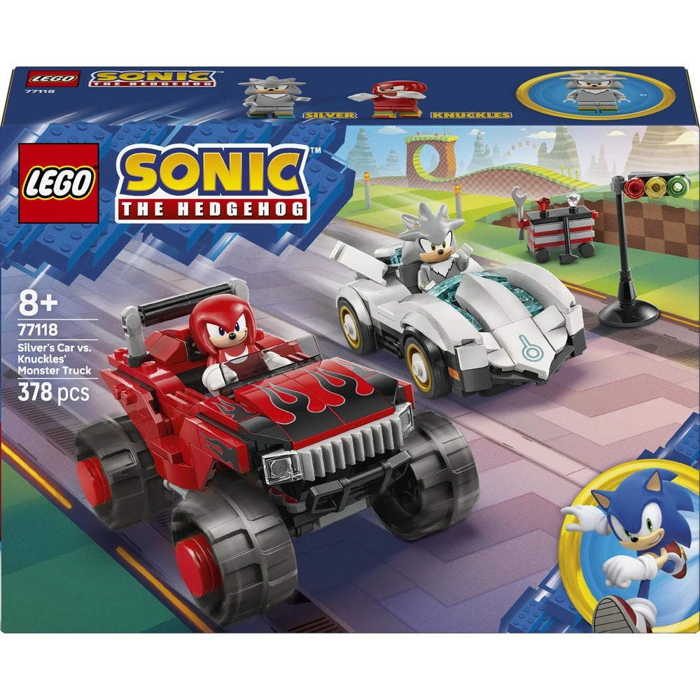 Silver's Car vs. Knuckles' Monster Truck - Sonic the Hedgehog