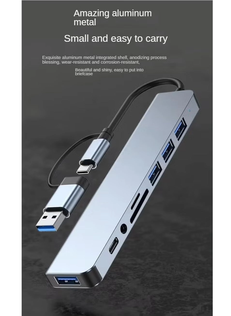 USB C Adapter Docking Station - 11-in-1 4K HDMI USB 3.0