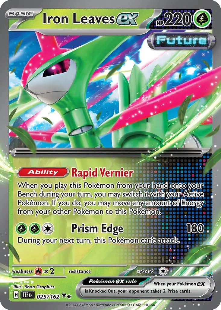 Pokémon (Near Mint) Iron Leaves ex 025/162