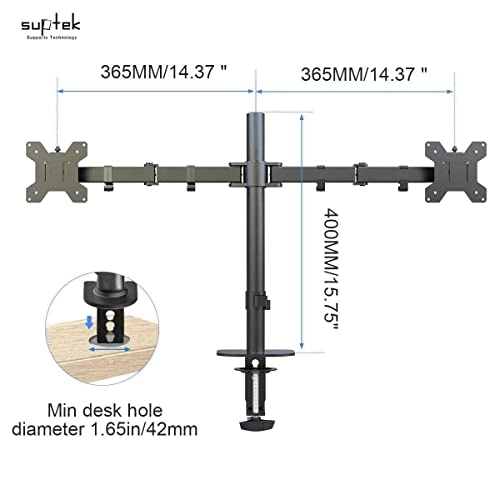 Dual LED LCD Monitor Stand - 2 32 inch