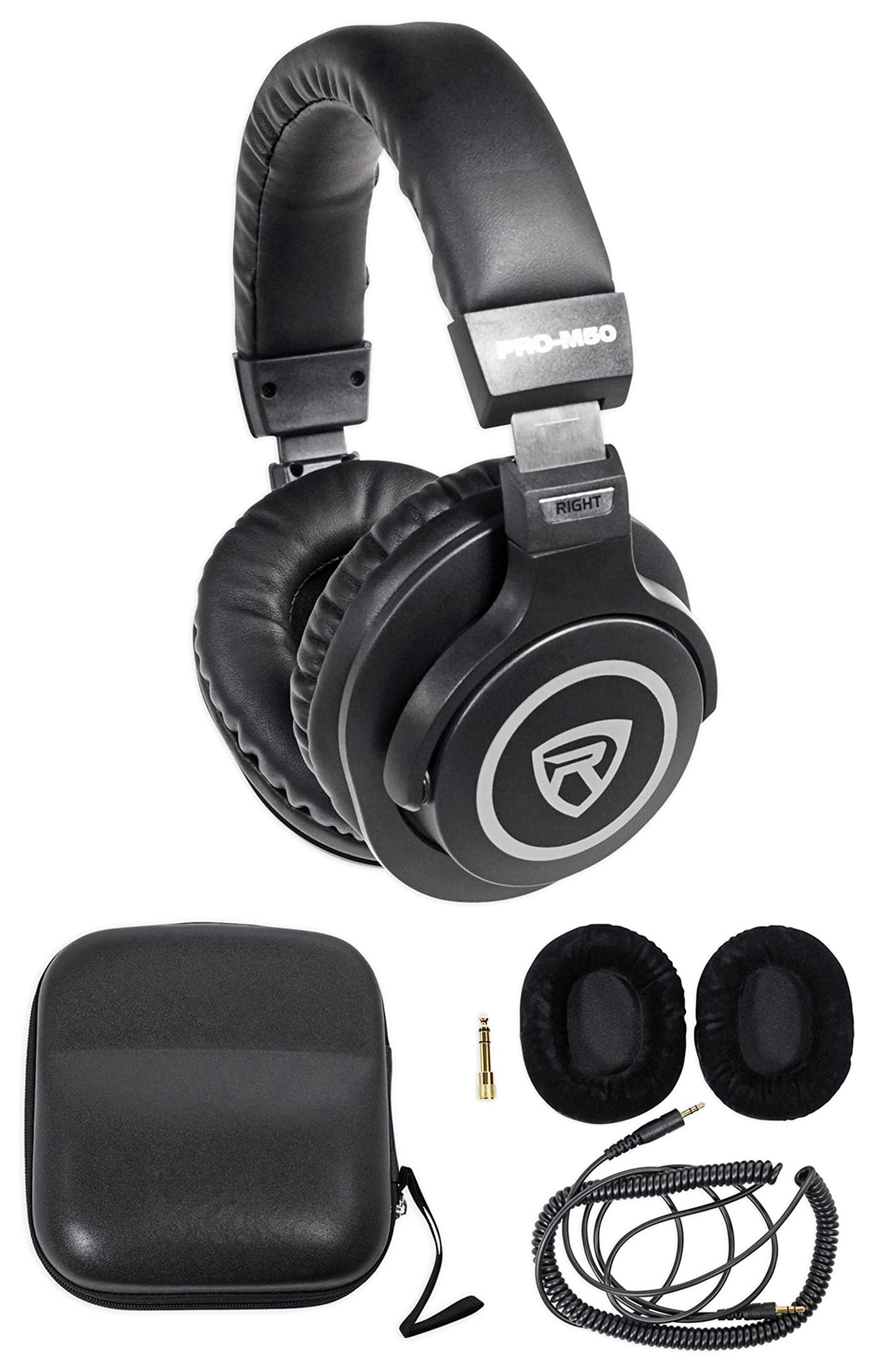 Rockville PRO-M50 - Studio Monitoring Headphones for Recording & Mixing 40mm Neodymium Drivers