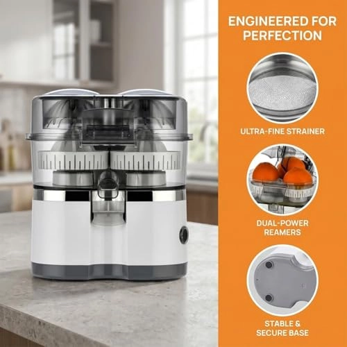 Dual Head Electric Citrus Juicer - 150W ≤400mL