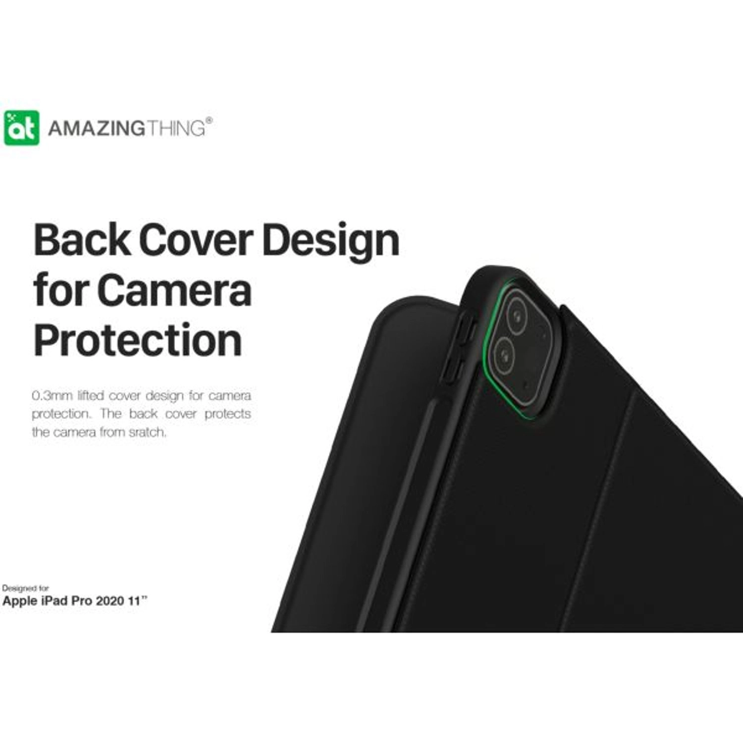 Folio Case with Pencil Holder for iPad Pro 11-inch (2020)