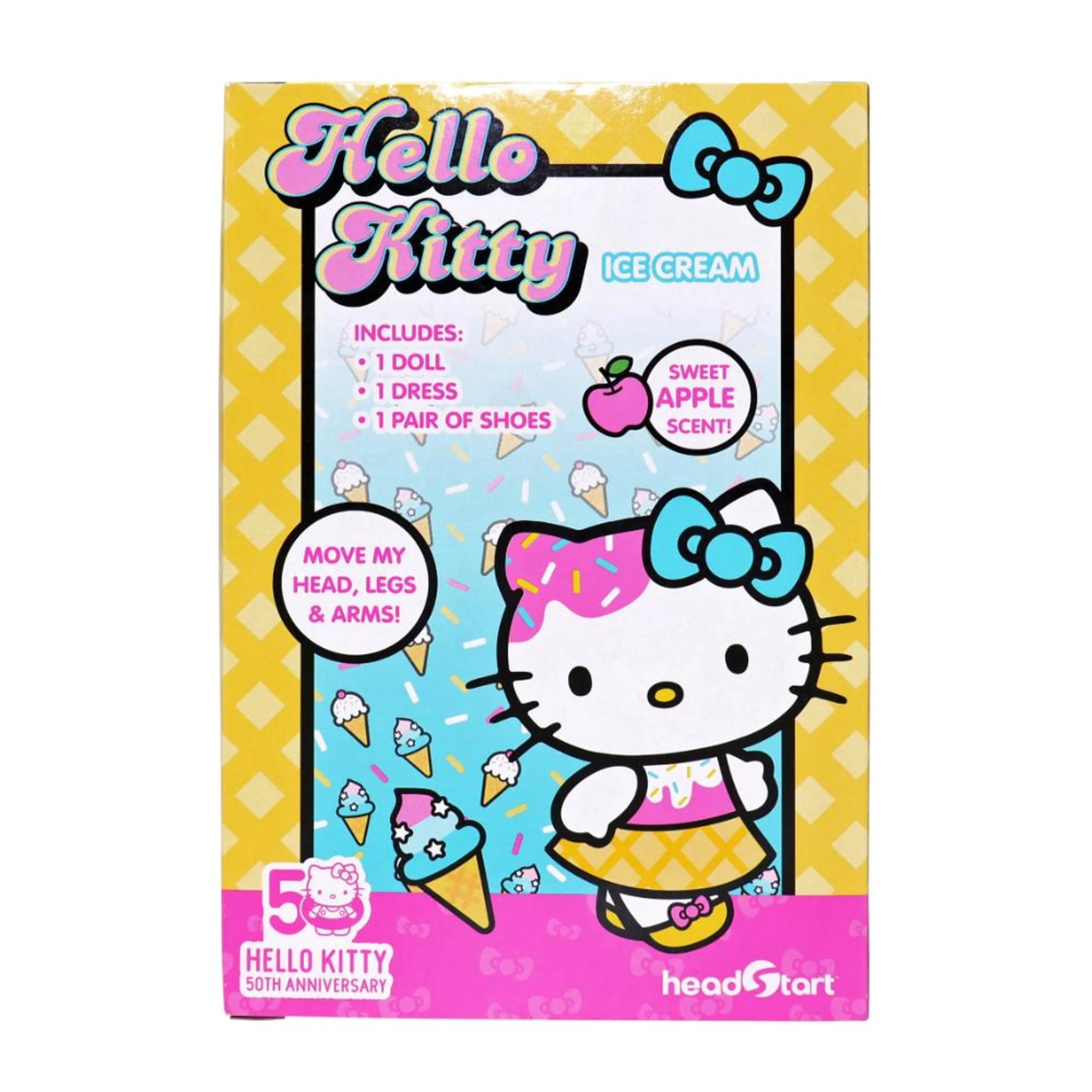 Hello Kitty Ice Cream Doll - 4-Inch Sweet Apple Scent Ages 3+