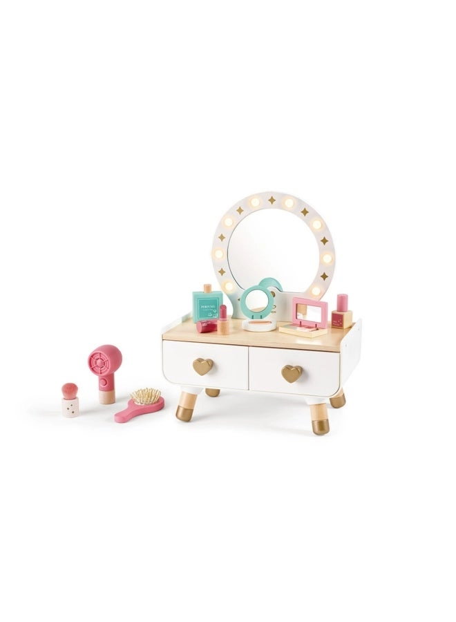 My Stylish Dressing Table Wooden Vanity - 14 pcs