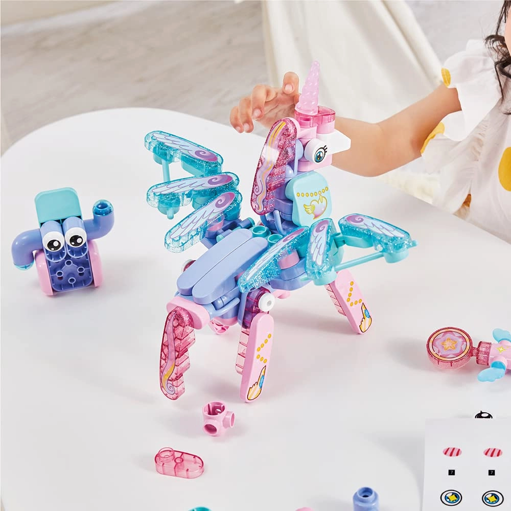 BOTZEES GO! Unicorn - 114 Piece Set Remote Control