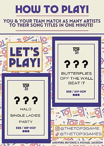 R&B/Hip-Hop Edition - English 16 years and up 150 Double Sided Cards