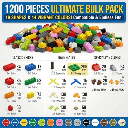 Classic Building Blocks Set - 1500 pcs