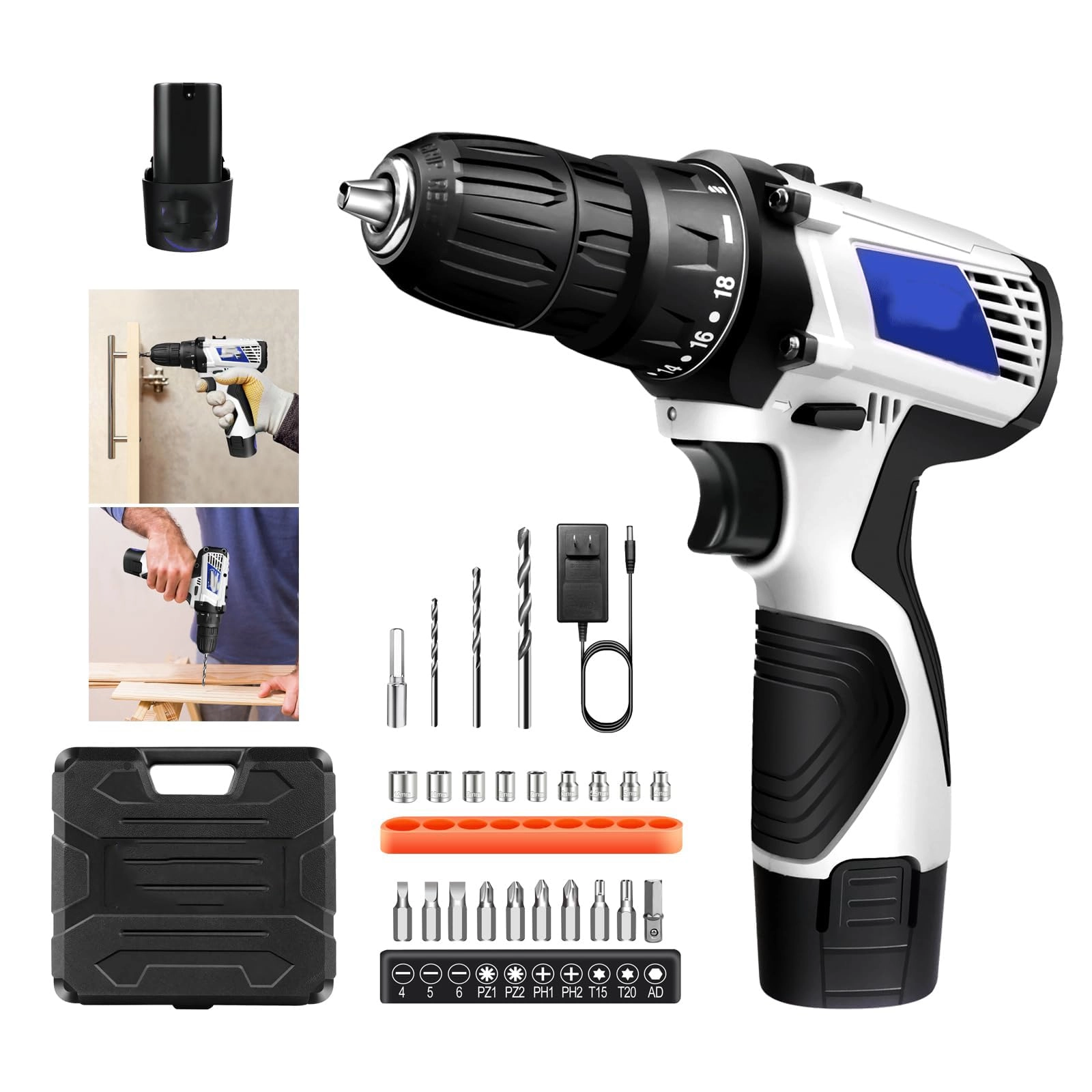 KASTWAVE Cordless Drill Set - 1.3Ah