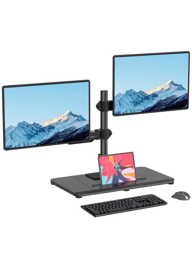 Pholiten Dual Monitor Stand - Dual 32 Inch 75x75/100x100mm