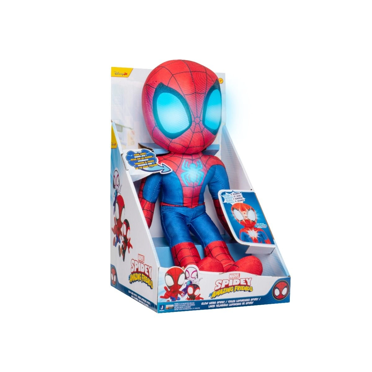 Spidey N Friends Feat Plush Glow Webs - 30.40 cm Light-up Plush