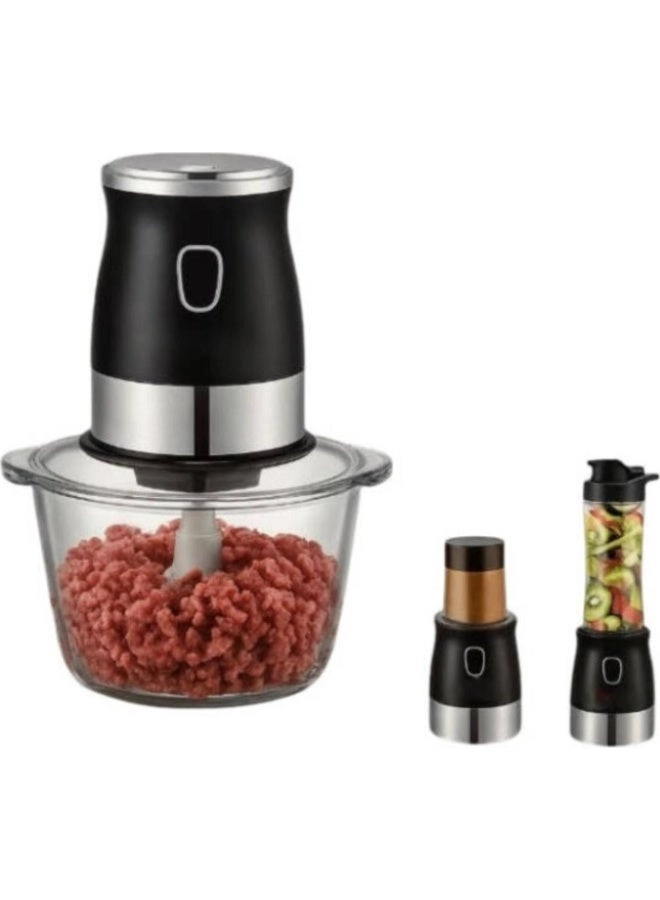 5-in-1 Electric Food Processor & Multi-Function Blender - 2L 500W
