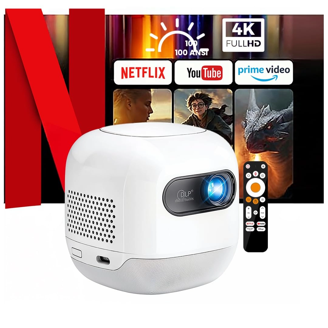 Mini Beam Portable Projector PWMPM2WH 100 ANSI lumens
