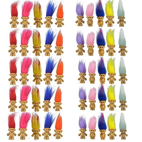 Mini Lucky Troll Dolls - 3 years and up 20 pieces (3 cm) (YT-A1)