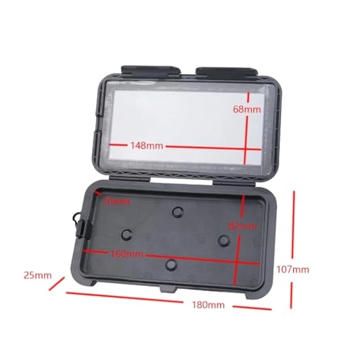 Rearview Phone Holder Pouch - Waterproof 360 Degree Rotating Sunvisor Rain Cover