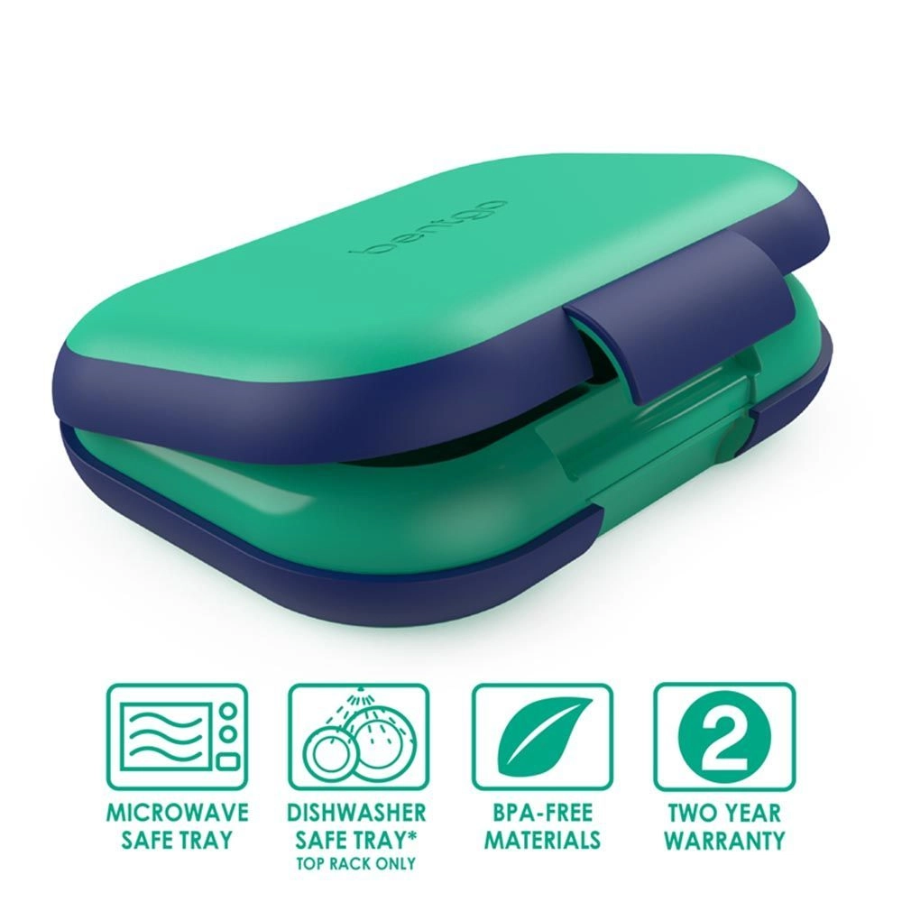 Kids Chill Lunch Box - Green four compartments