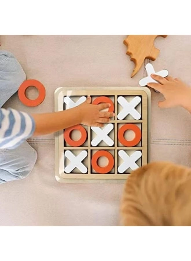 Tic Tac Toe - Wooden Pack of 4 Assorted Design