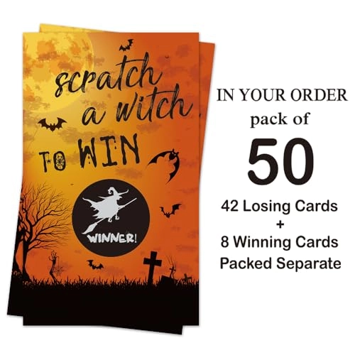 Halloween Theme Scratch off Game - Adult 50
