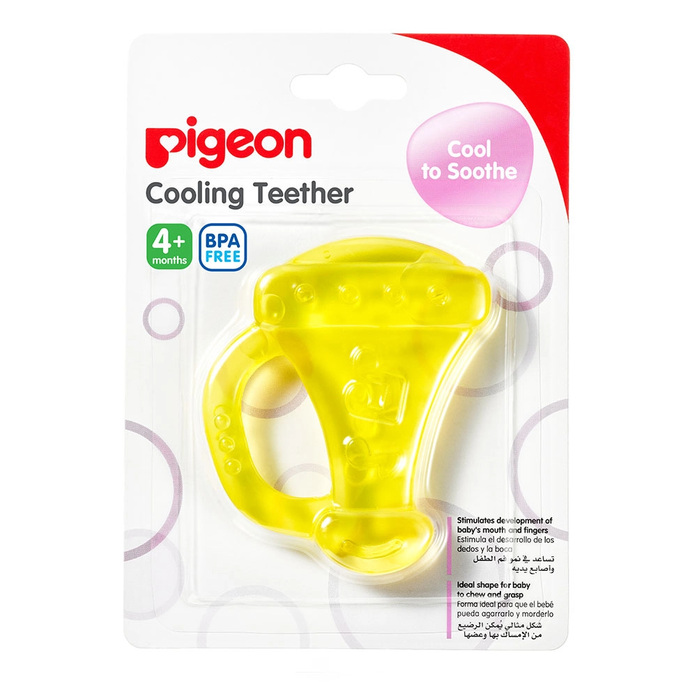 Cooling Teether - Trumpet - 3 Months Yellow