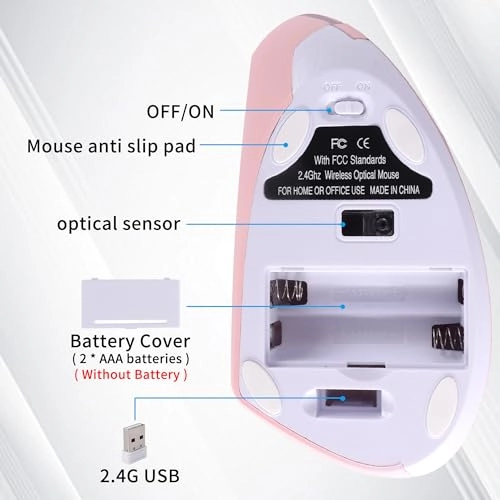 Vertical Ergonomic Mouse - Bluetooth/USB
