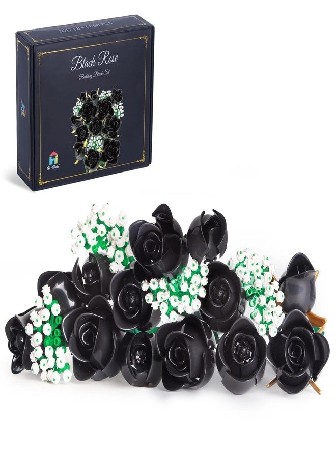 HI-REEKE Rose Bouquet Building Block Set - 660pcs