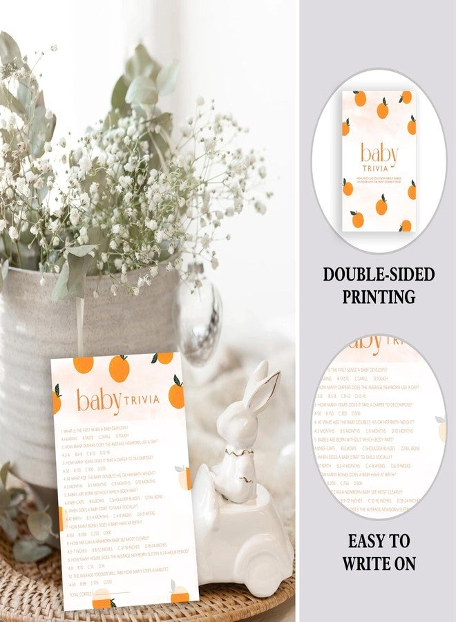 Baby Shower Games - Orange Theme Gender Reveal