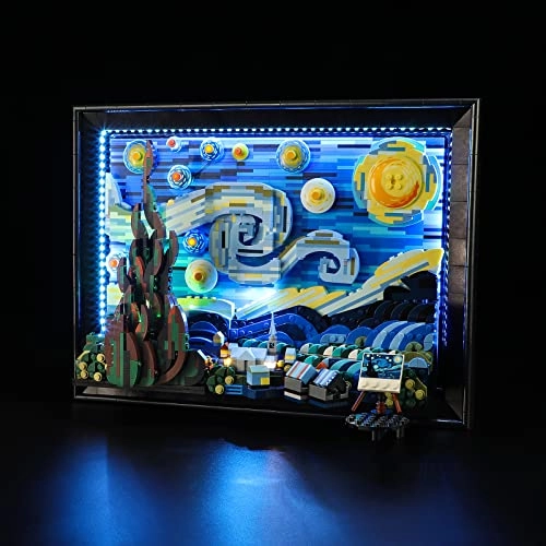 LED Light for LEGO 21333 Vincent Van Gogh - The Starry Night - ABS Plastic 1