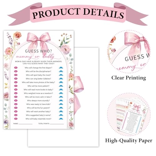 Guess Who Mommy or Daddy Game - Adult 30