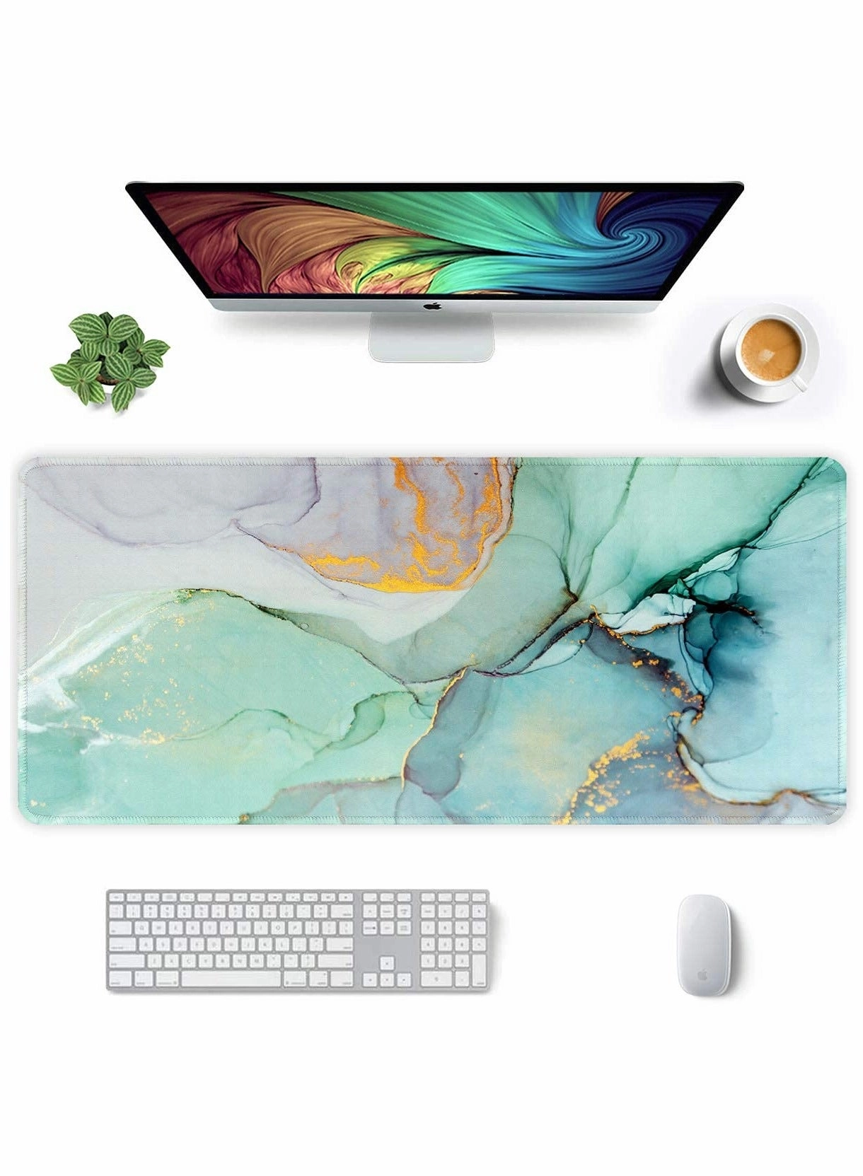 Marble Extended Large Gaming Mouse Pad