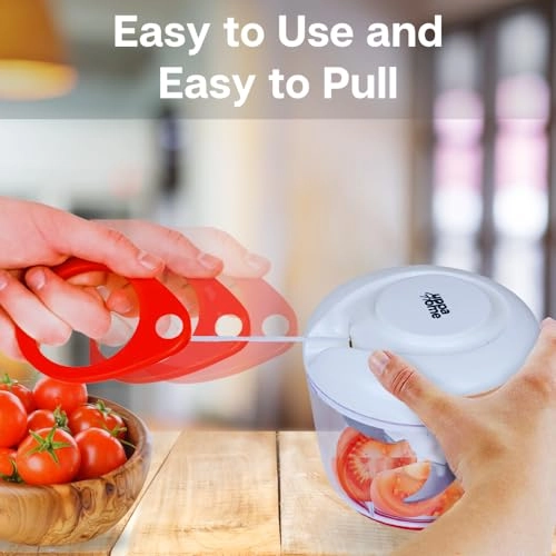 Easy String Pull Food Chopper - White / Clear 340 g
