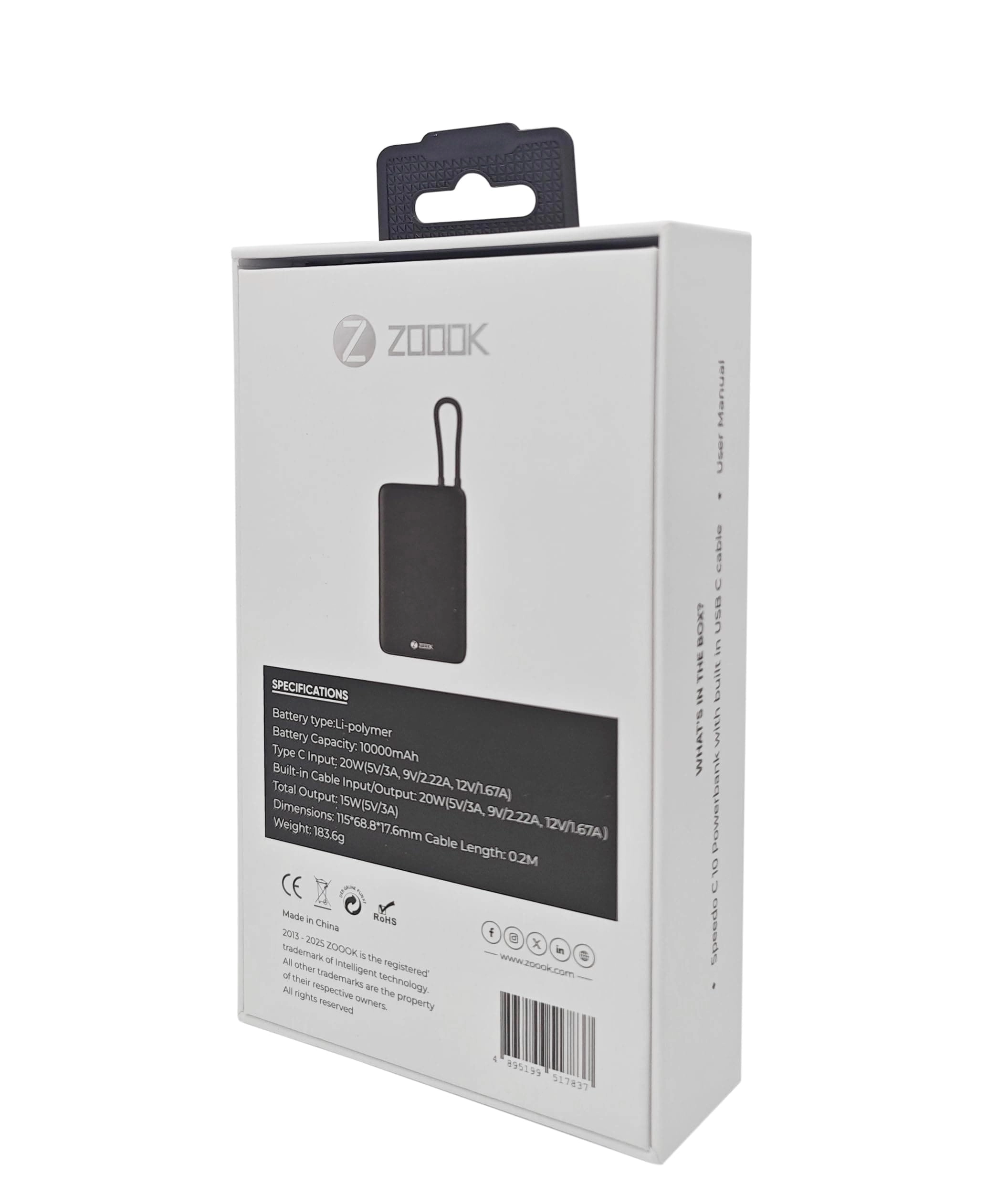 Power Bank - 10,000 mAh 22.5W