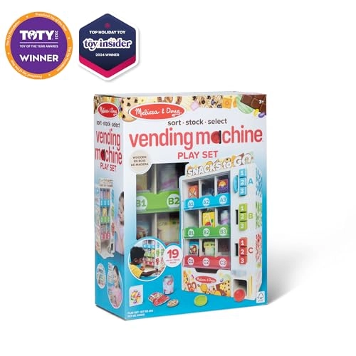 Wooden Vending Machine Playset - 16 pcs (681147002609)