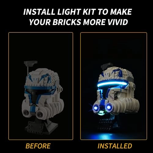 Led Light Kit - for Lego 75349 Helmet Compatible with Lego 76240