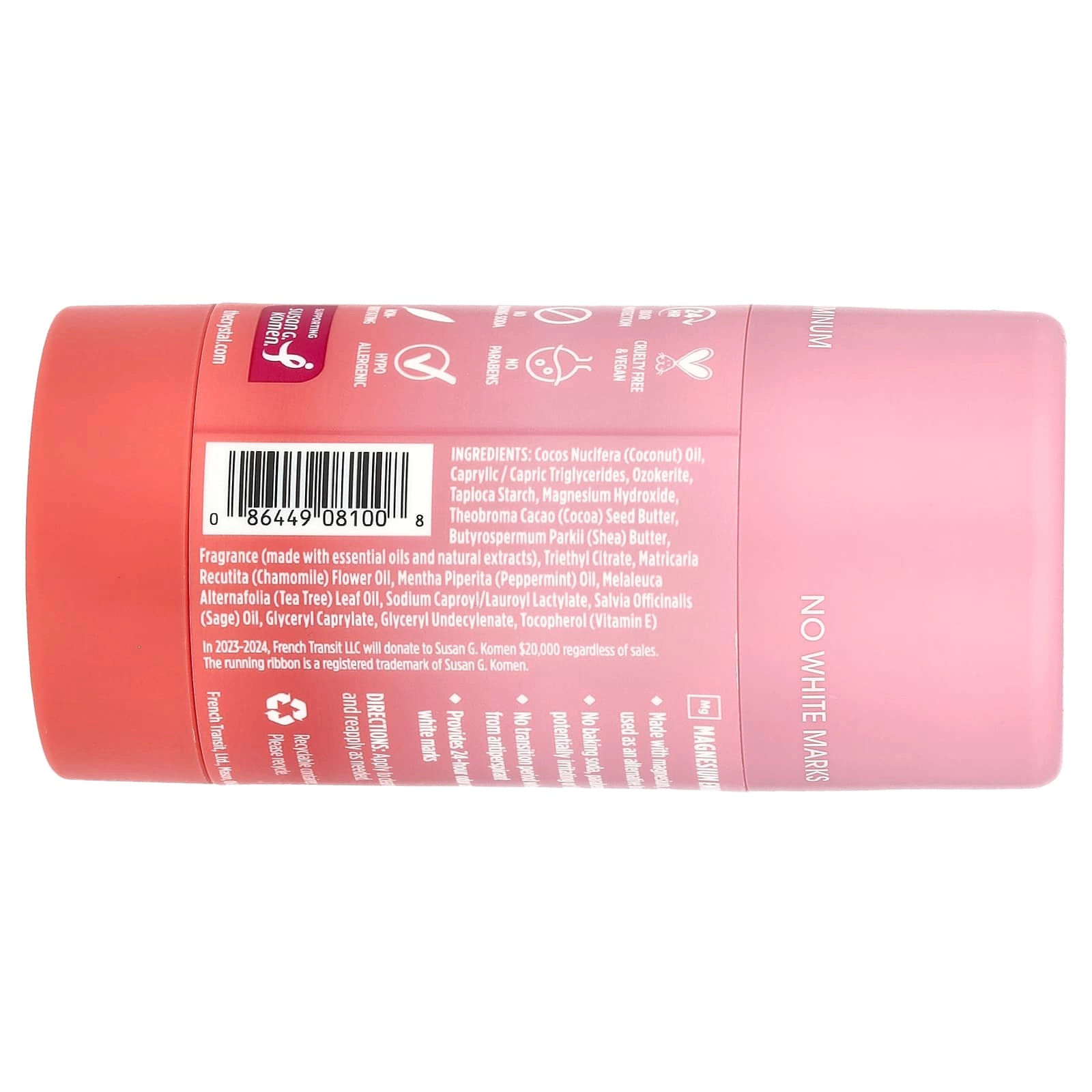 Mineral-Enriched Deodorant Roll-On - Coconut & Vanilla 2.25 fl oz (66 ml)