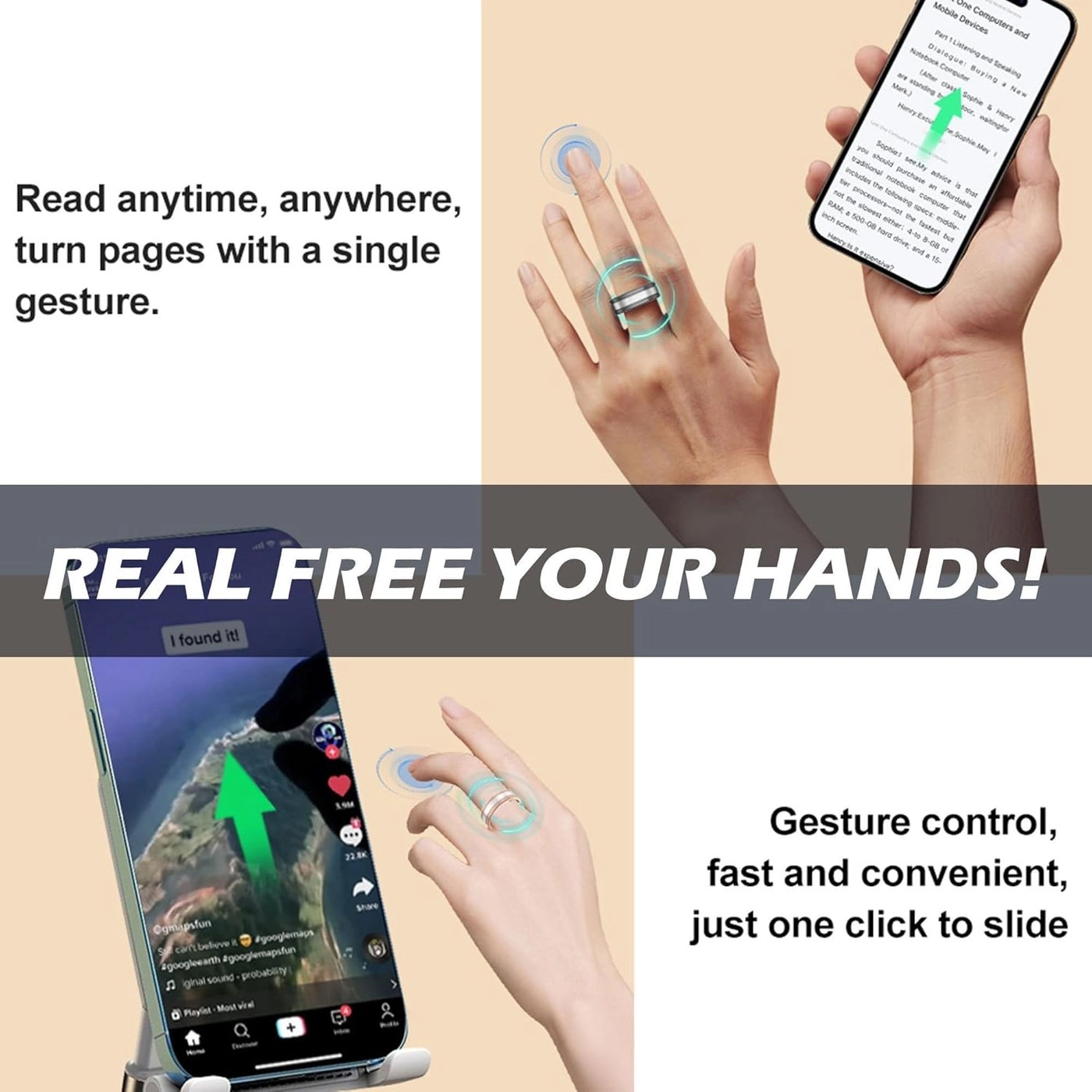 Smart Ring - Heart Rate Monitor Sleep Tracker 5ATM Waterproof