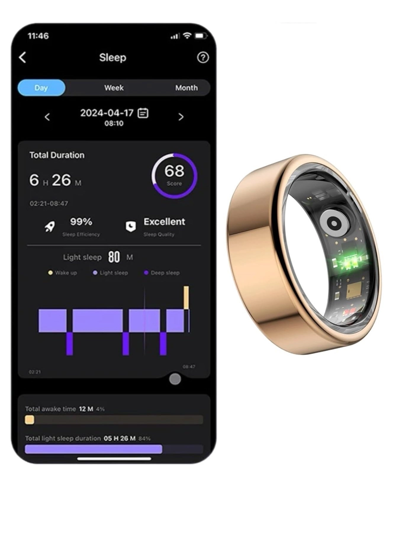 RATSAW Smart Ring - 18.9 mm IP68 Waterproof