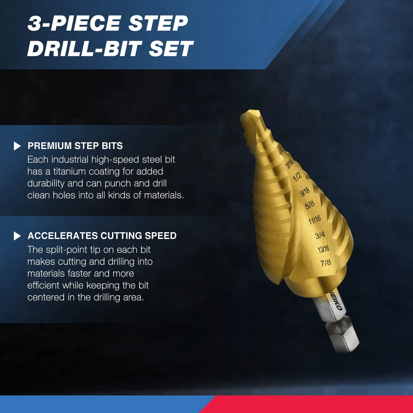 10181A - high-speed steel 3 piece(s)