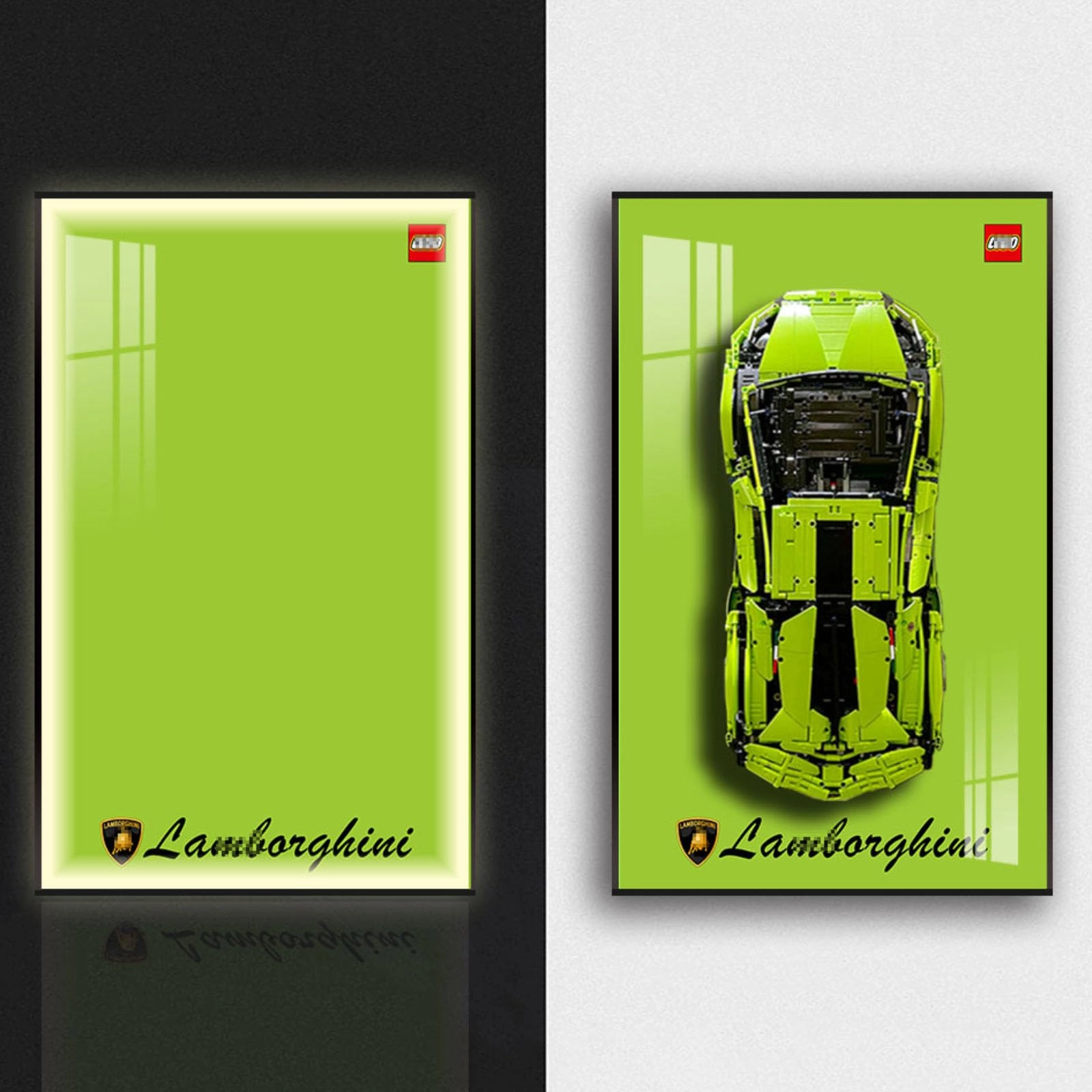 Figures Display Wall Mount - 50x80x4cm Acrylic