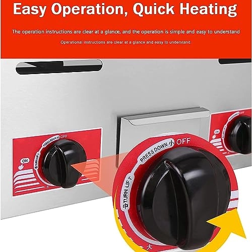 Countertop Stainless Steel Griddle - 500*330mm