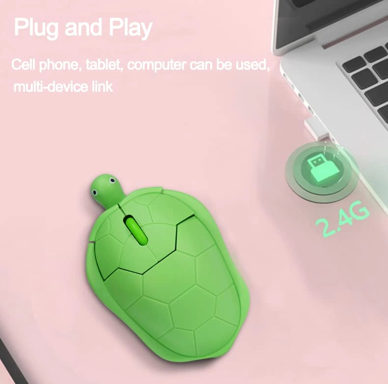 Cute Turtle Shape Mouse - USB