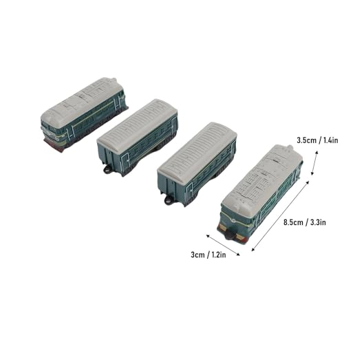 Retro Alloy Model Train Set - 1:60 4pcs