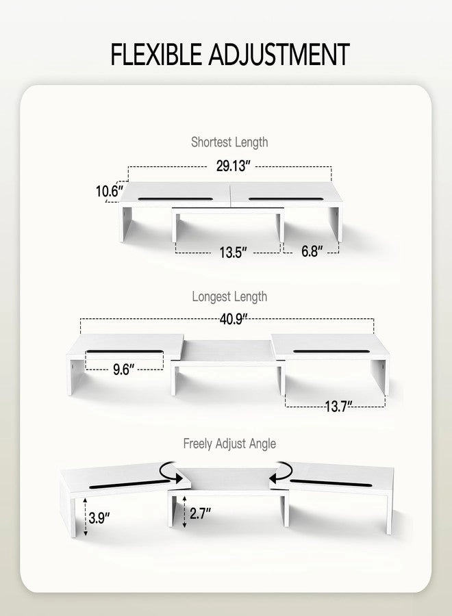 Dual Monitor Stand Riser - 2 monitors