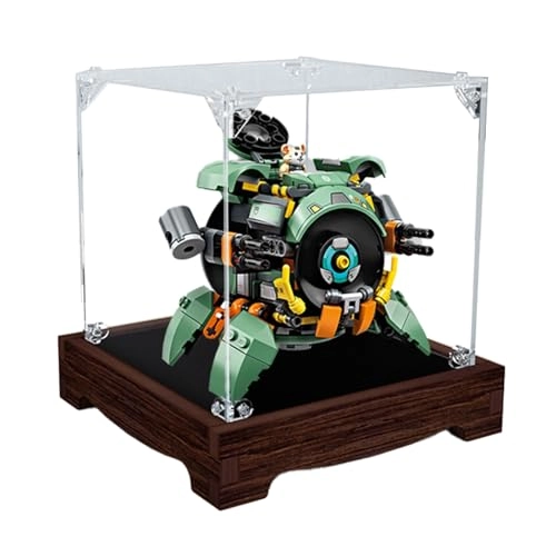 Acrylic Display Case - 75976 Walnut Color 17 x 17 x 17 cm