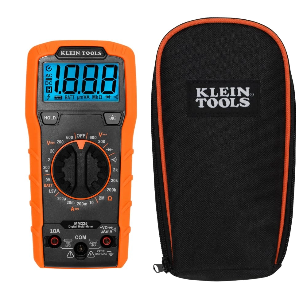 Klein Tools 80196 Digital Multimeter Kit - Manual-ranging 600V AC/DC