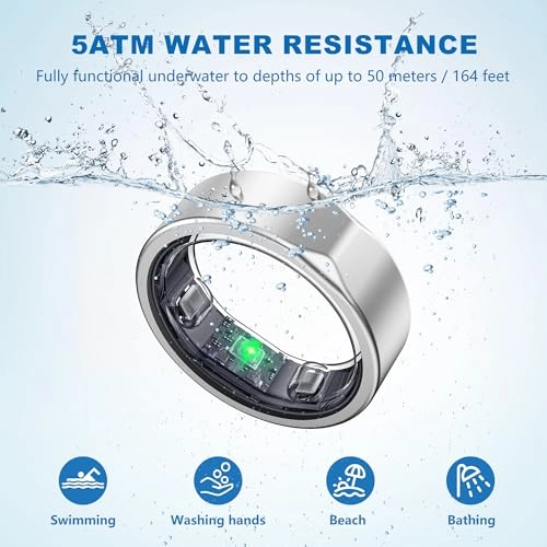 Smart Ring - Heart Rate SpO2 5ATM Waterproof