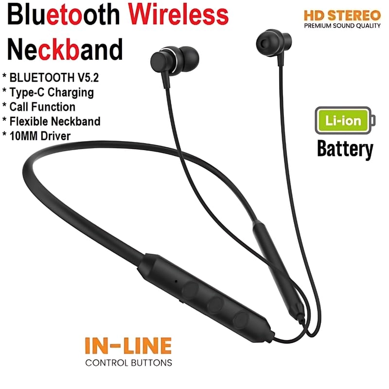 Supreme Bluetooth Neckband Wireless Headphone