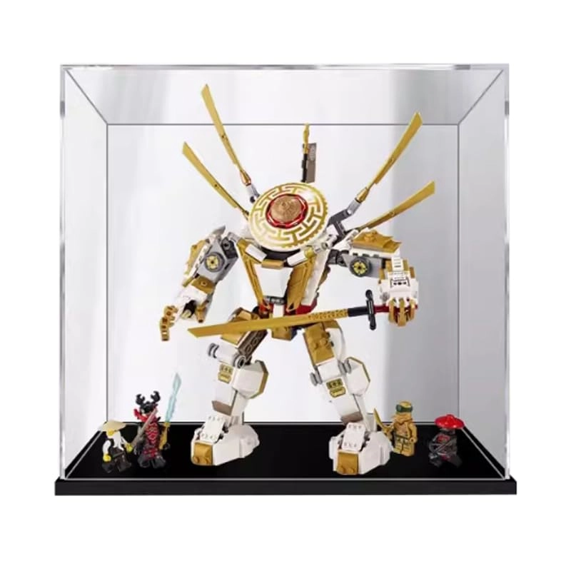 HCAEIOFJ Acrylic Display Case - 71702 Transparent Black Bottom