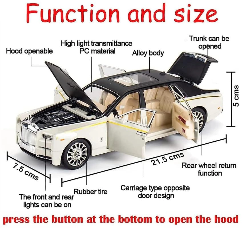 Roll Royce Phantom - 1:32 Diecast
