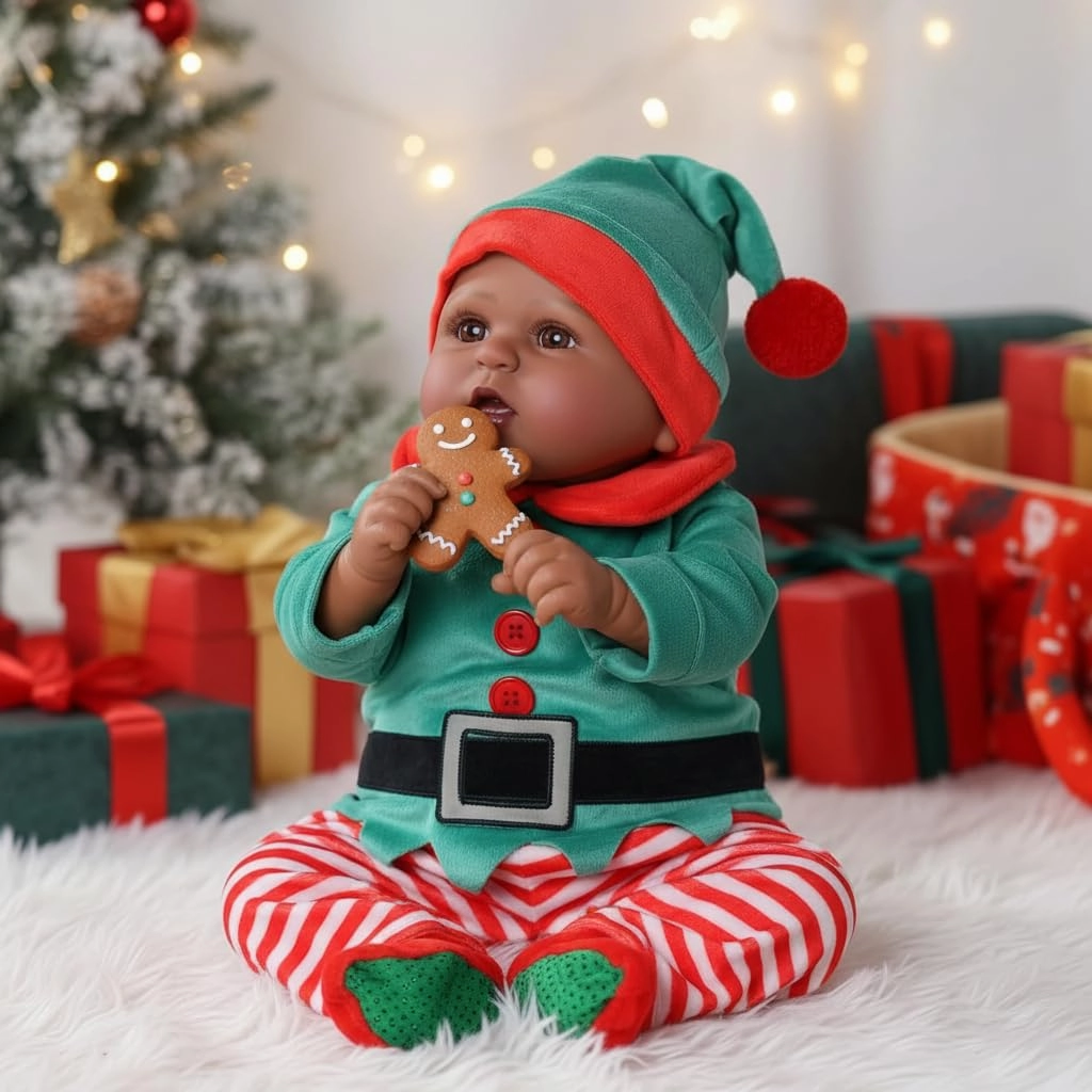 Reborn Baby Doll - 18Inch Black Ages 3+