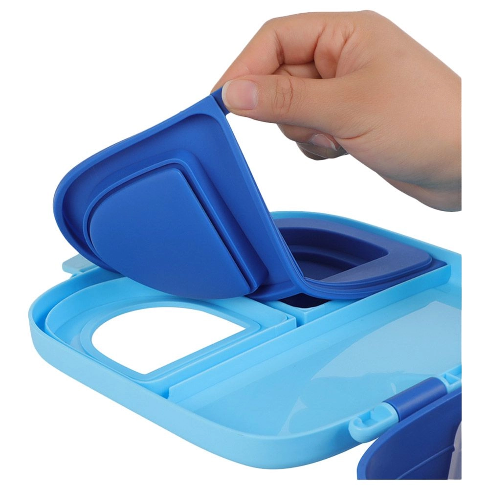 Convertible Bento Lunch Box - T-Rex Grey 6 And 4